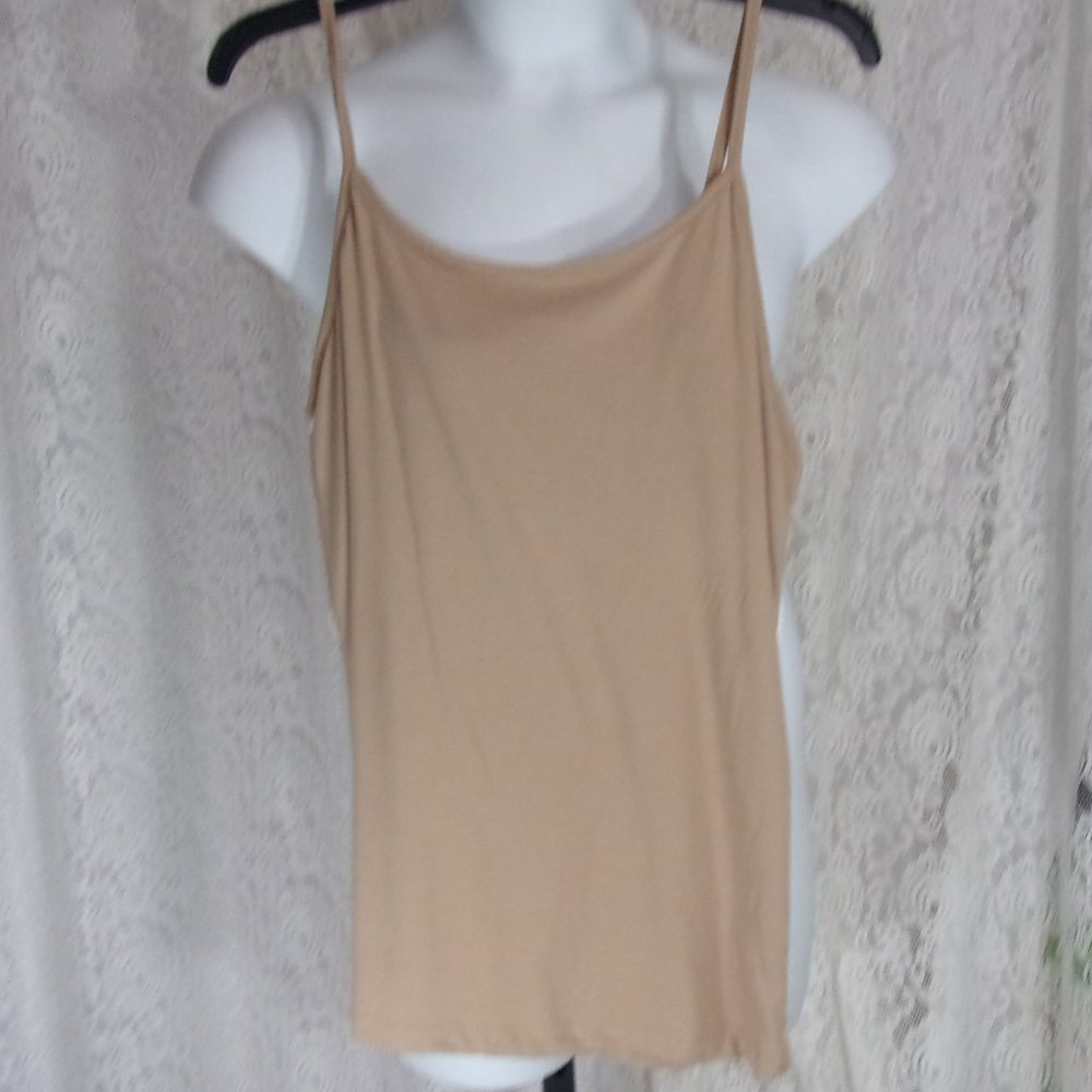 Just Be Flesh Nougat Stretch Camisole NWT Size XL